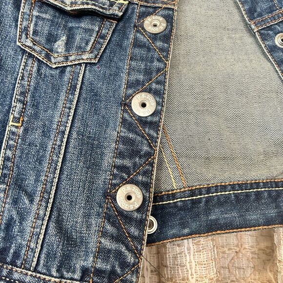 P.S by aeropostale girls 4 denim jacket - Picture 3 of 6